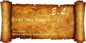 Erényi Laura névjegykártya